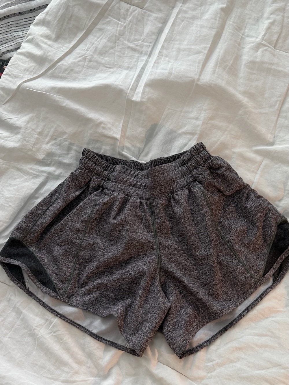 lululemon athletica Women's Heather Gray Athletic Shorts